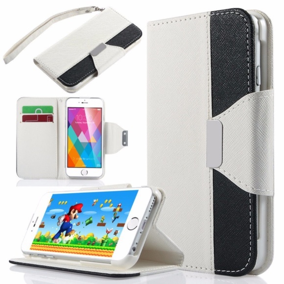 iPhone 7 iPhone 6/6S Wallet Stand card Case Cover - Picture 1 of 4